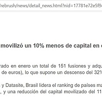 El mercado transaccional de Amrica Latina moviliz un 10% menos de capital en enero de 2023, segn TTR Data